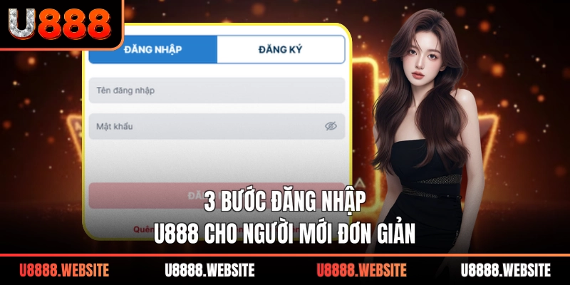 3 bước đăng nhập U888 cho người mới đơn giản