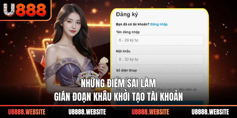 Những điểm sai làm gián đoạn khâu khởi tạo tài khoản