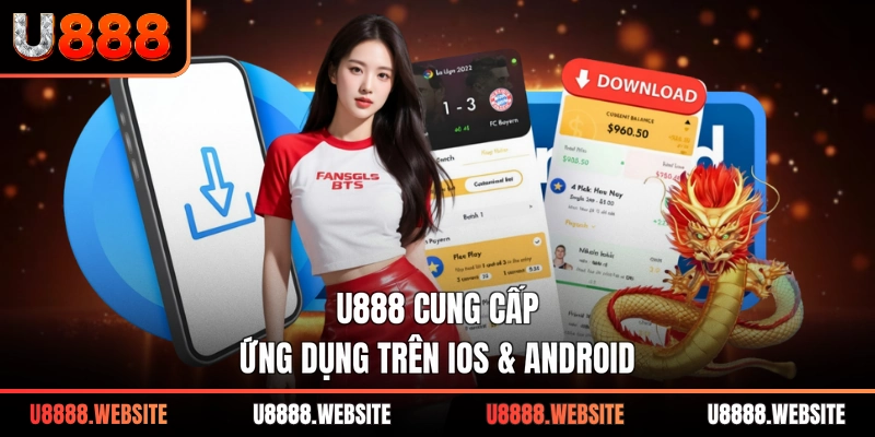 U888 cung cấp ứng dụng trên iOS & Android