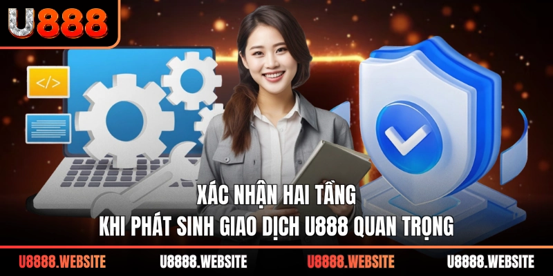 Xác nhận hai tầng khi phát sinh giao dịch U888 quan trọng